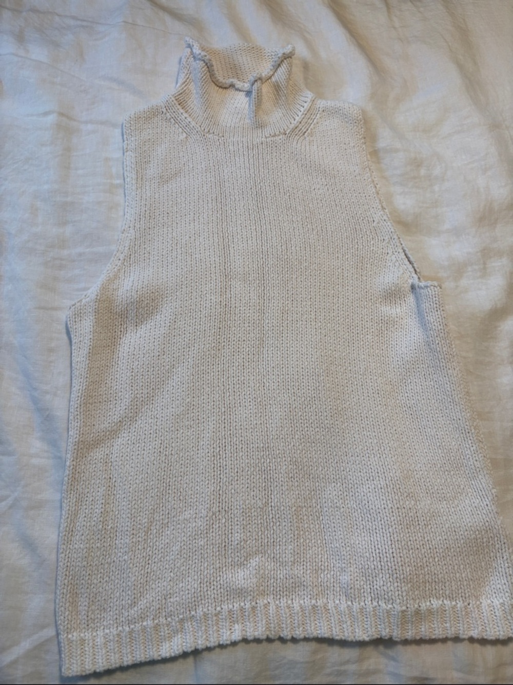 J Crew Sleeveless Knit Turtleneck Top